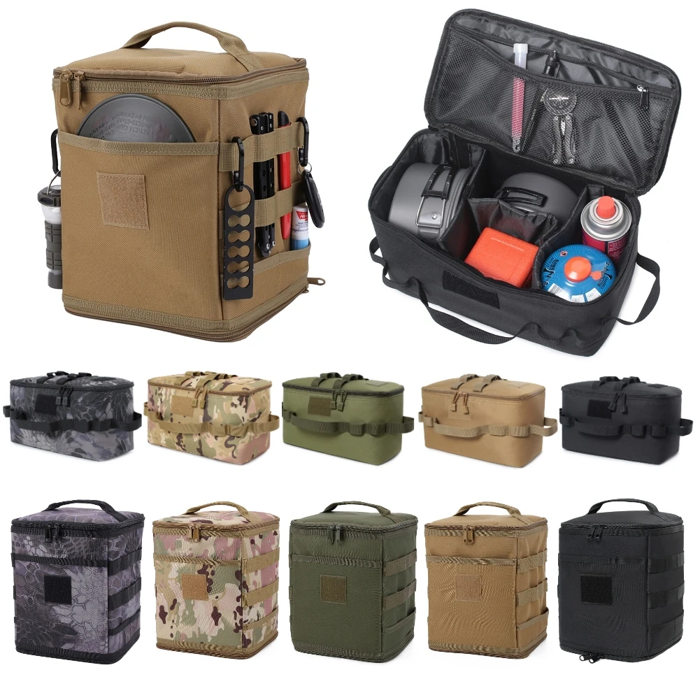 Camping Cooking Utensil Bag - Tactical Pouch Camping Storage Bag Cooking