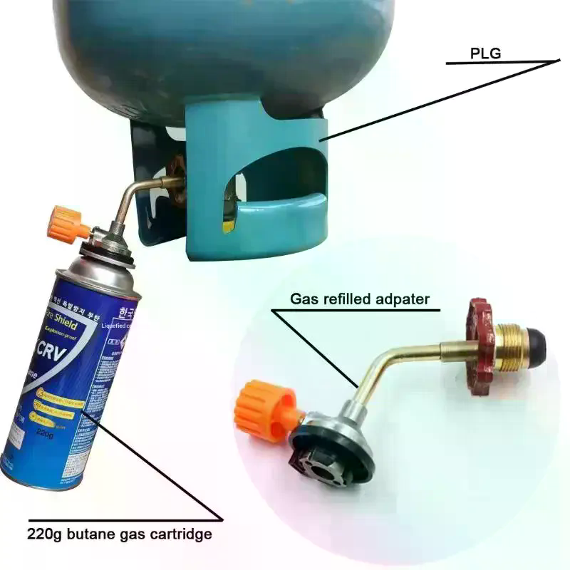 Camping Cooking Gas Stove - Gas Butane Cylinder Tank Refill Connector