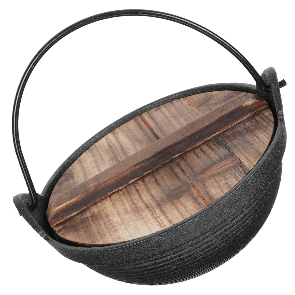 Japanese Camping Cooking - Japanese Style Iron Hanging Cooking Pot