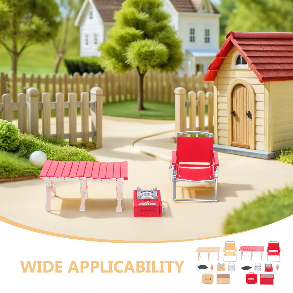 2Sets Folding Chair Miniature  - đánh giá và giá Camping Cooking Kids