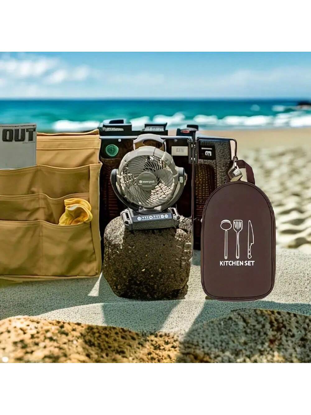 Outdoor Camping Cookware Stora - đánh giá và giá Camping Cooking Utensil Bag