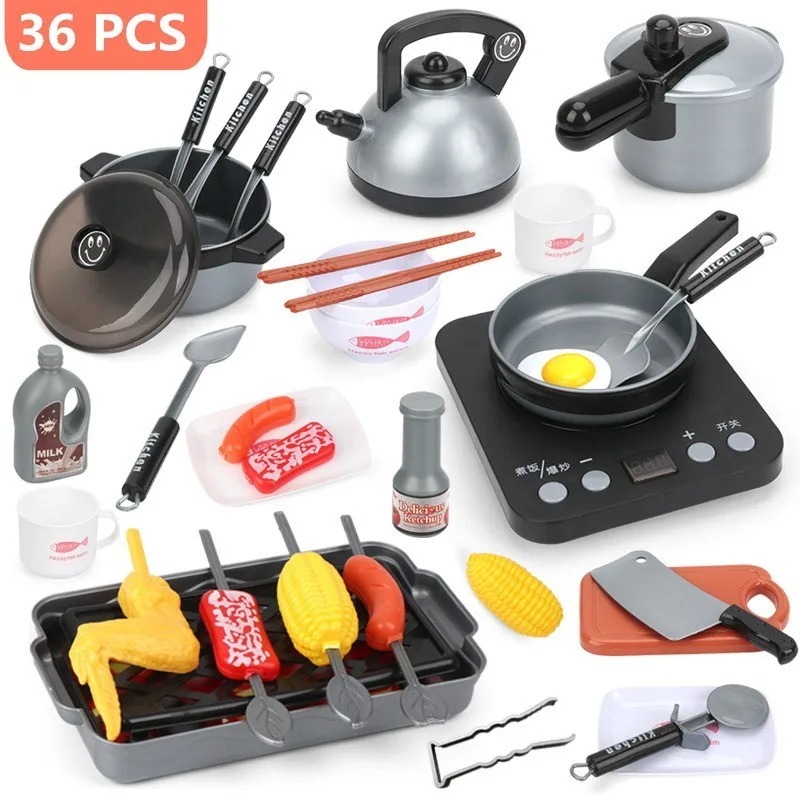 Kids Kitchen Toy Set Toddler P - đánh giá và giá Camping Cooking Kids