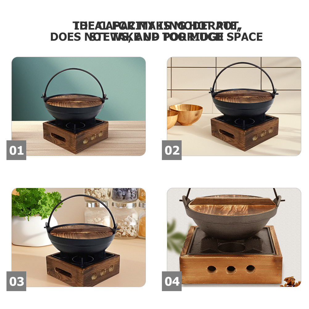 1Set Cast Iron Japanese Sukiya - đánh giá và giá Japanese Camping Cooking