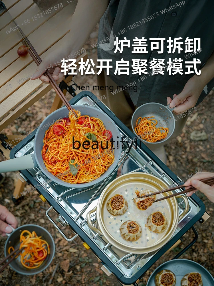 Z189 Double Head Gas Grill Coo - đánh giá và giá Camping Double Cooking Stove