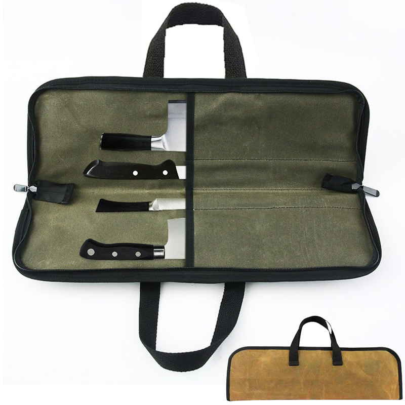 Camping Canvas Chef Knife Bag  - đánh giá và giá Japanese Camping Cooking