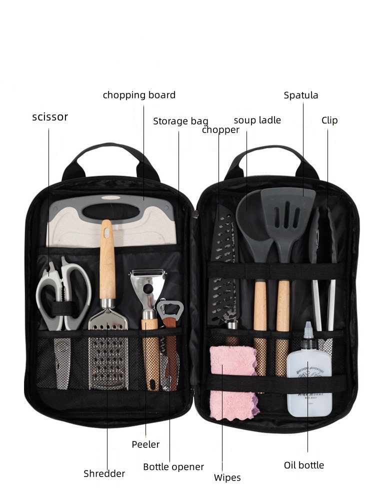 Camping Cooking Utensils Acces - đánh giá và giá Camping Cooking Utensil Bag