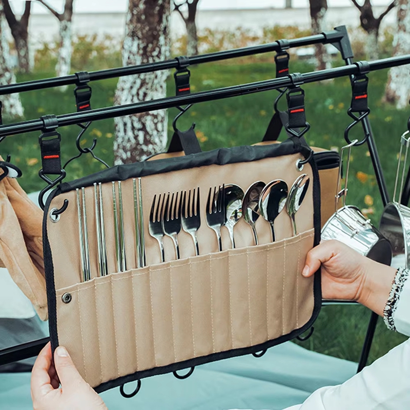 Portable Outdoor Tableware Sto - đánh giá và giá Camping Cooking Utensil Bag