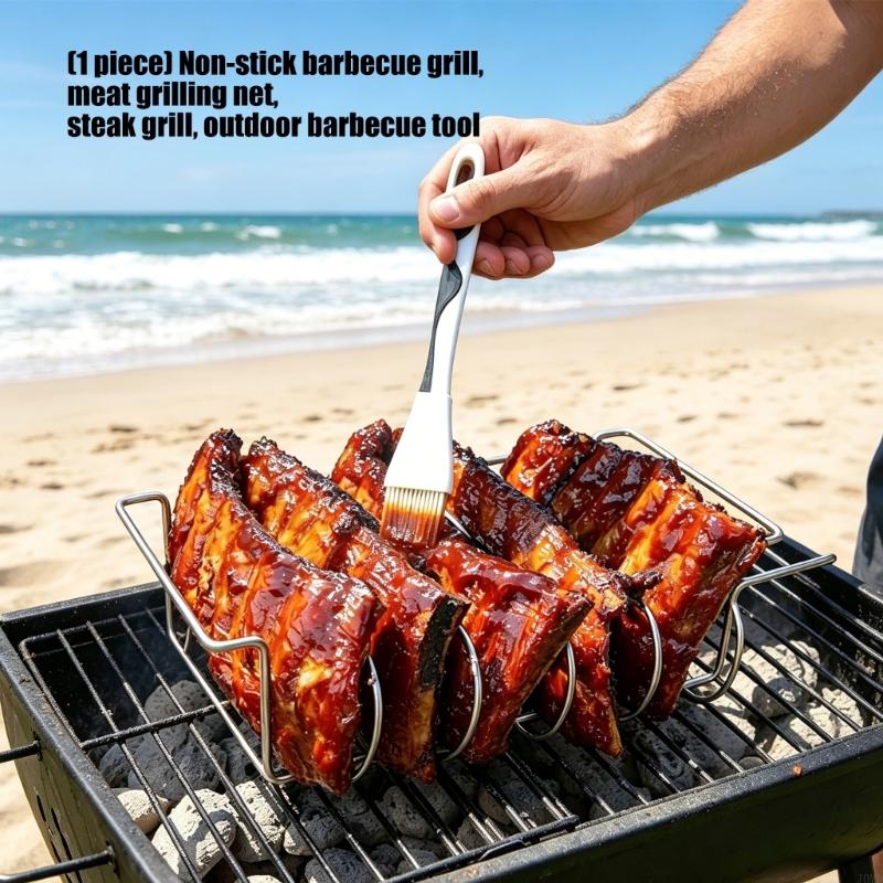 Lưới nướng chống dính bằng thé - đánh giá và giá Camping Cooking Vegetables