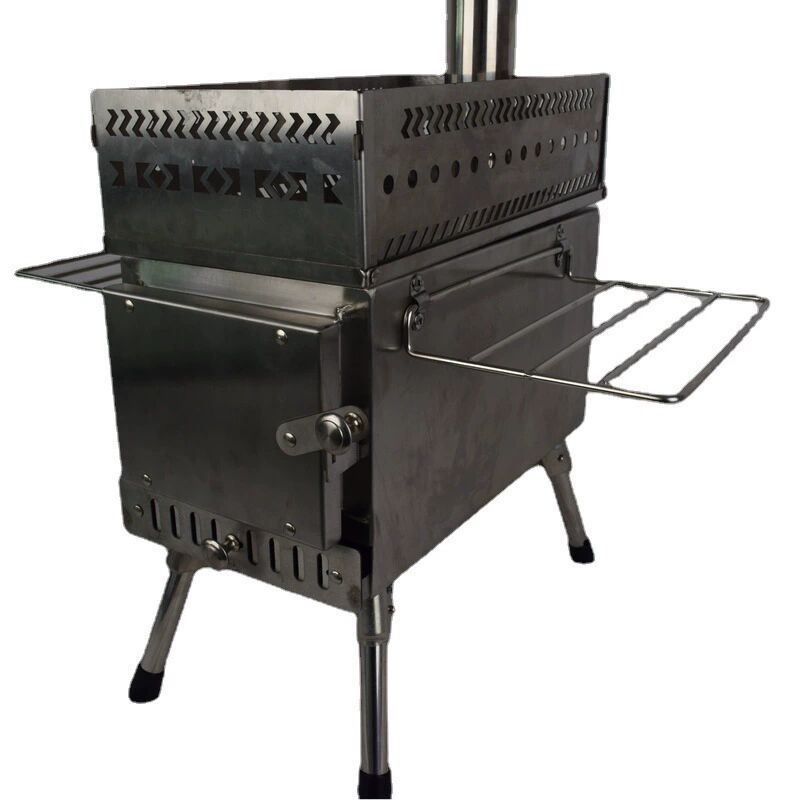 Stainless Steel Folding Wood B - đánh giá và giá Camping Cooking Fire Stove