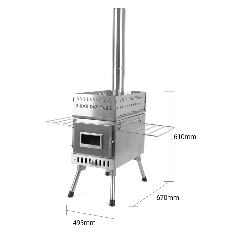 Stainless Steel Folding Wood B - đánh giá và giá Camping Cooking Fire Stove