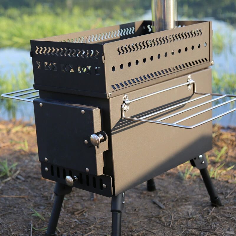 Stainless Steel Folding Wood B - đánh giá và giá Camping Cooking Fire Stove