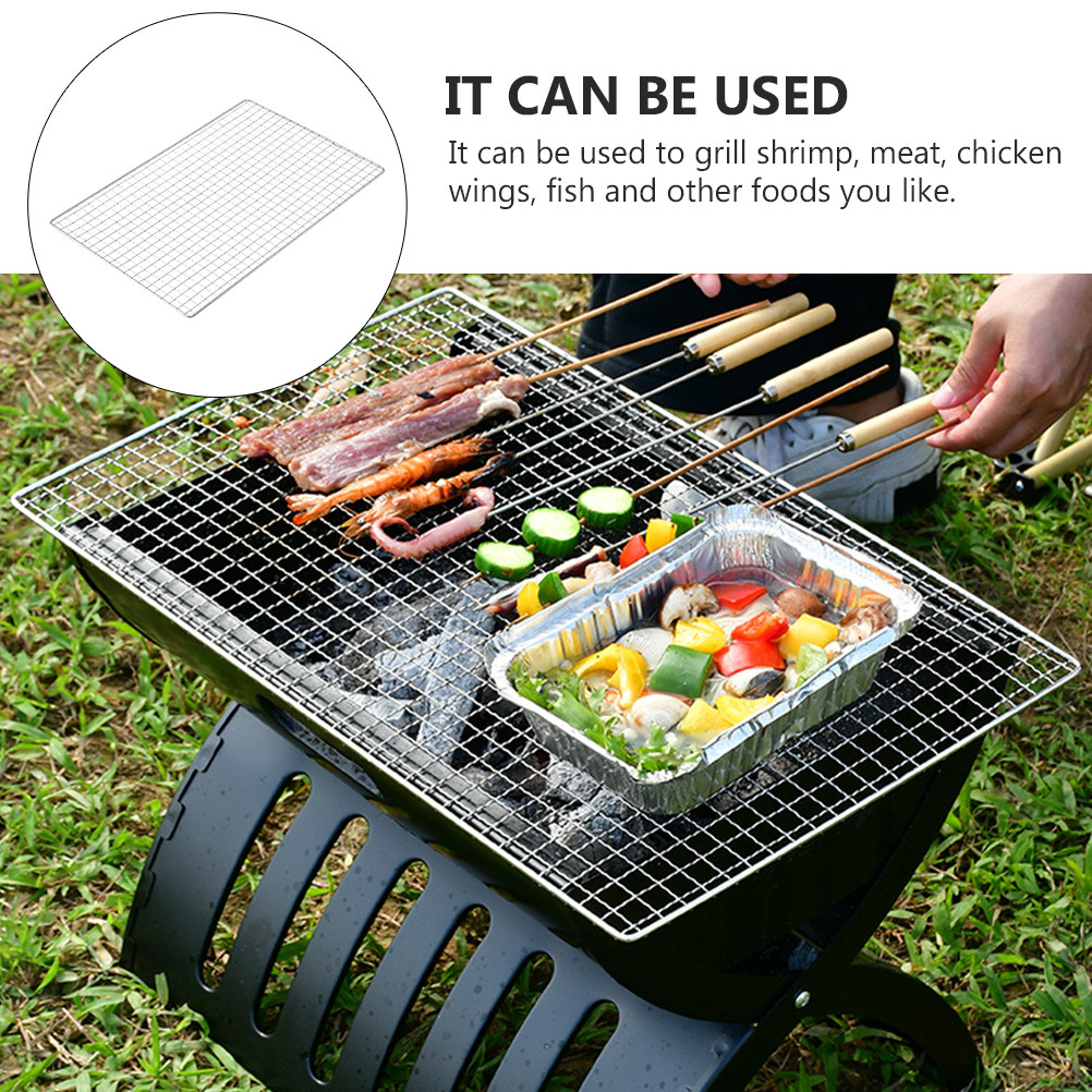 2Pcs Stainless Steel Barbecue  - đánh giá và giá Camping Cooking Mesh