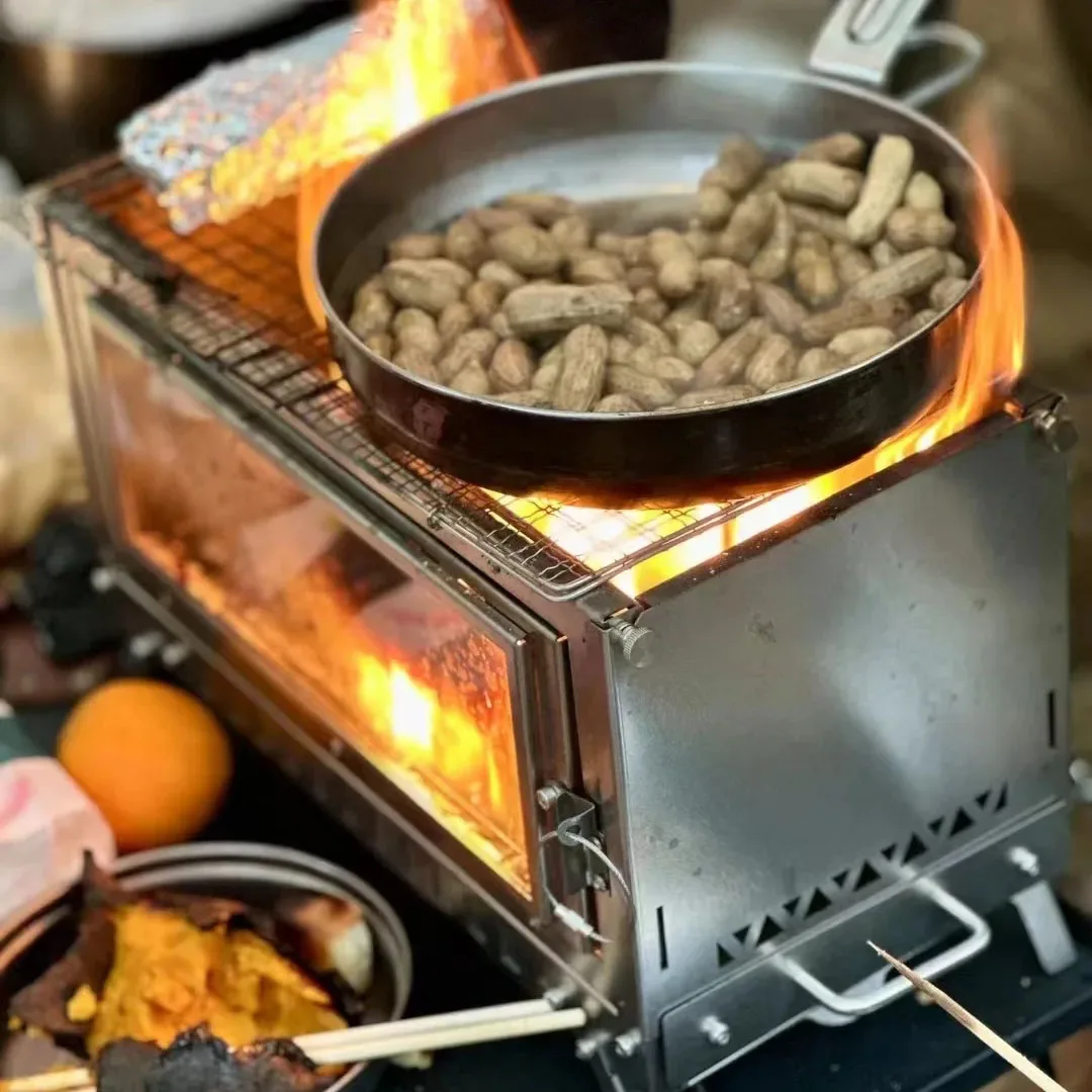 Firewood Stove Tent Stove Fold - đánh giá và giá Camping Cooking Grate