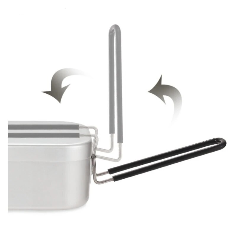800/1400ML Aluminum Lunch Boxe - đánh giá và giá Camping Cooking Tray