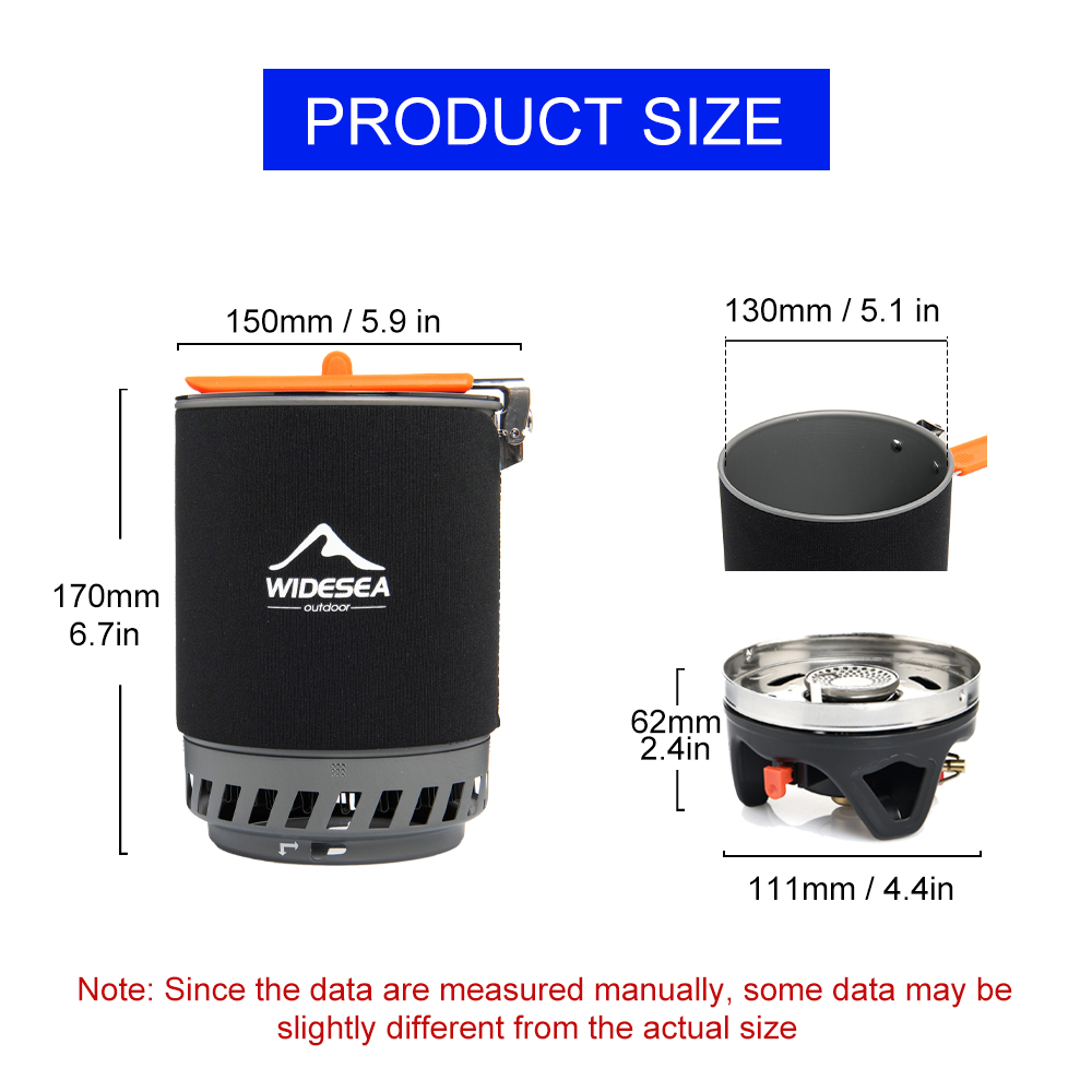 Widesea Camping Cooking System - đánh giá và giá Camping Cooking Gas Stove