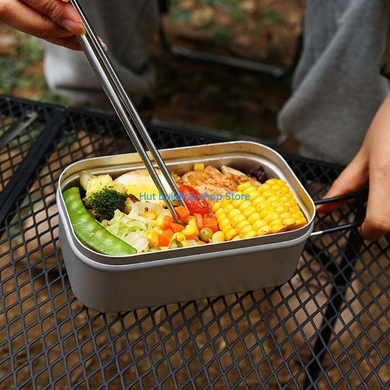T21C 800ml Hộp ăn trưa bằng nh - đánh giá và giá Japanese Camping Cooking