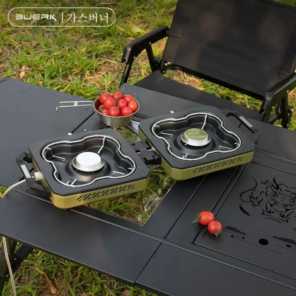BUERK Camping Stove Double Bur - đánh giá và giá Camping Double Cooking Stove