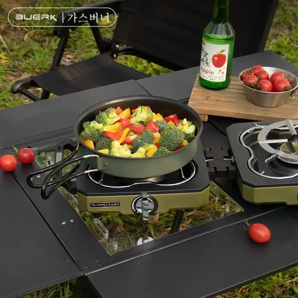 BUERK Camping Stove Double Bur - đánh giá và giá Camping Double Cooking Stove