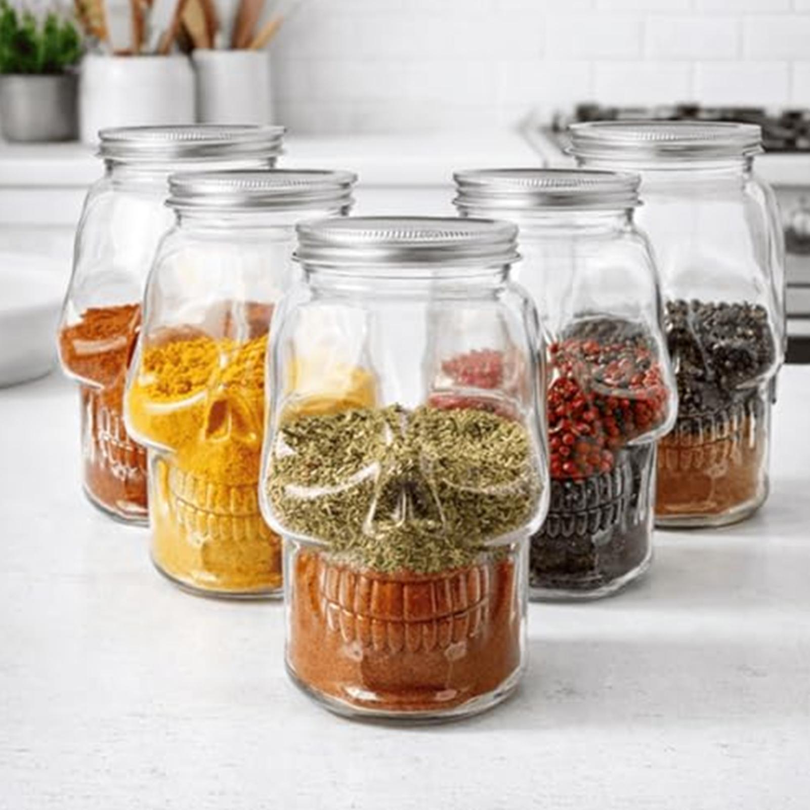 500ml/800ml Skull Jars Reusabl - đánh giá và giá Camping Cooking Kids