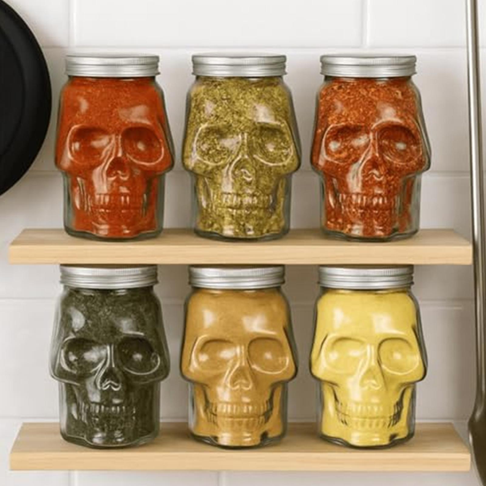 500ml/800ml Skull Jars Reusabl - đánh giá và giá Camping Cooking Kids