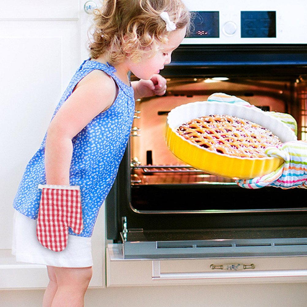 4Pcs Kids Baking Mittens Heat  - đánh giá và giá Camping Cooking Kids