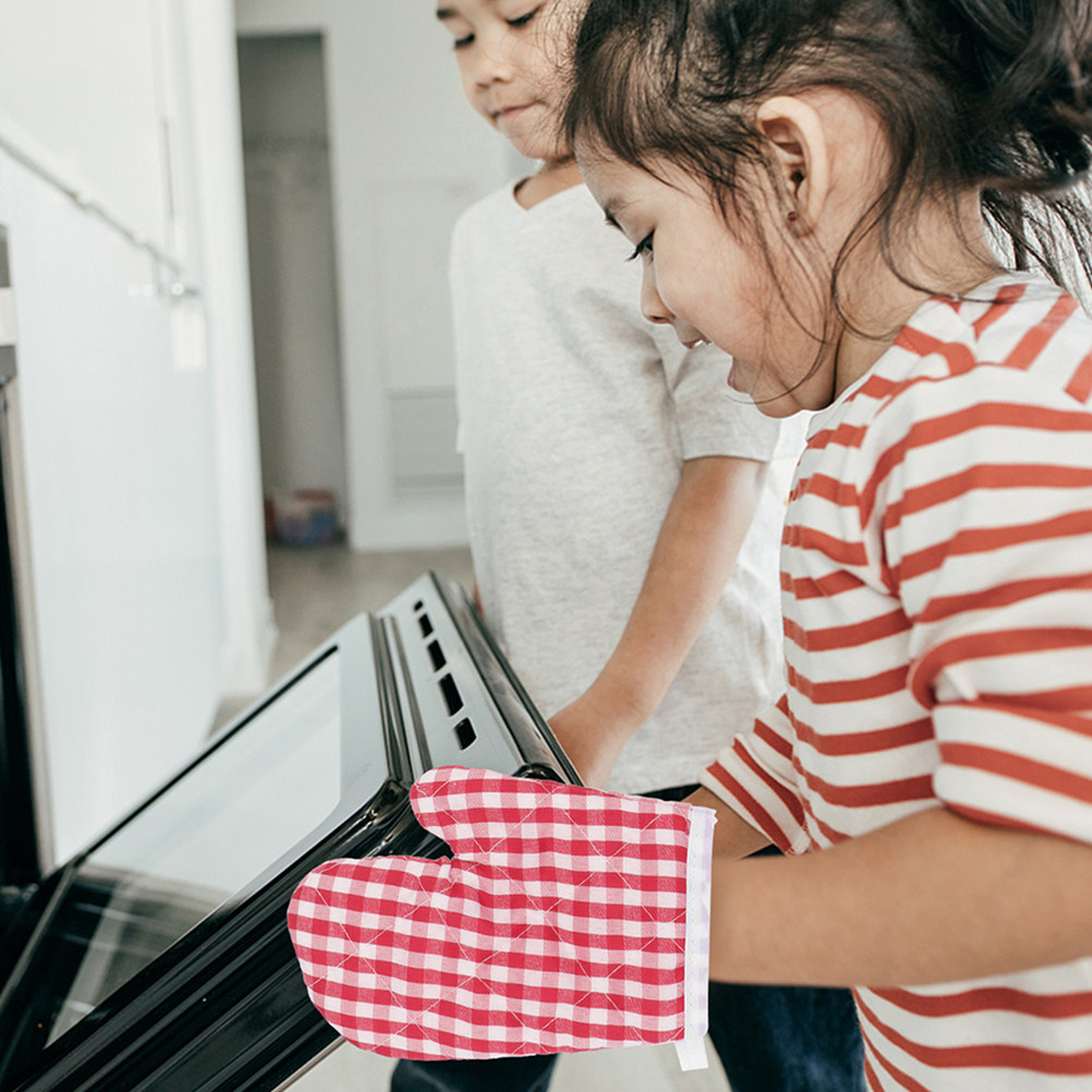 4Pcs Kids Baking Mittens Heat  - đánh giá và giá Camping Cooking Kids