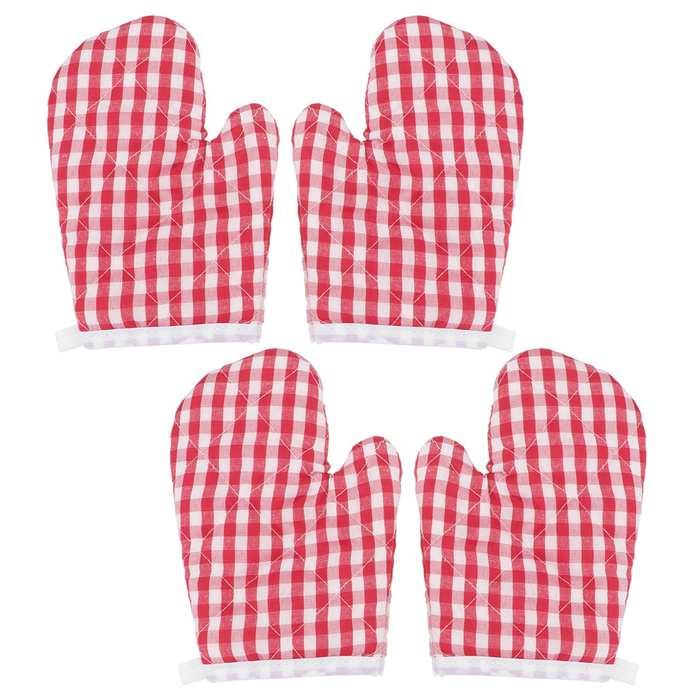4Pcs Kids Baking Mittens Heat  - đánh giá và giá Camping Cooking Kids