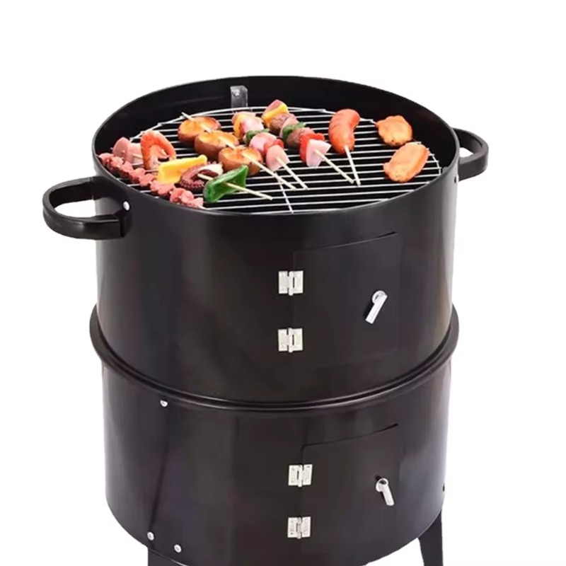 g3BBQ Grill Round Charcoal Sto - đánh giá và giá Camping Double Cooking Stove