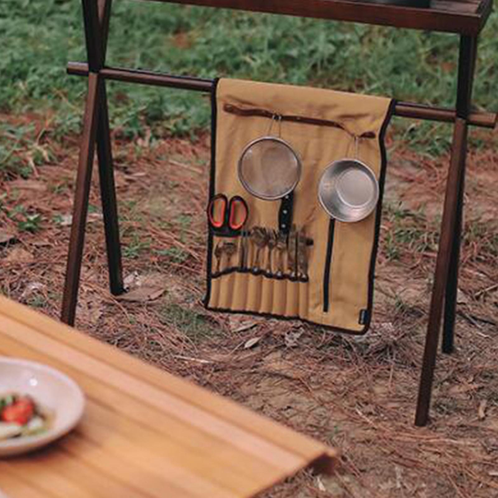 Portable Camping Utensil Roll  - đánh giá và giá Camping Cooking Utensil Bag