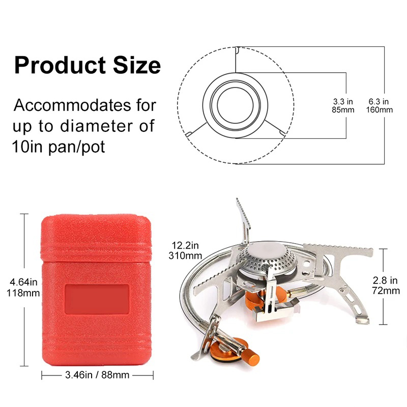 Camping Gas Stove Portable Fol - đánh giá và giá Camping Cooking Grate