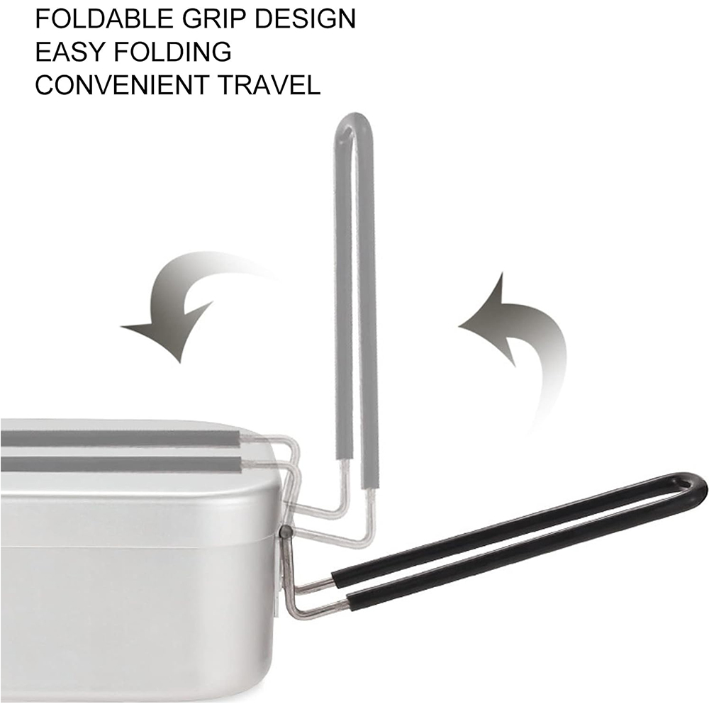 800ML Aluminum Lunch Boxes Out - đánh giá và giá Camping Cooking Roll