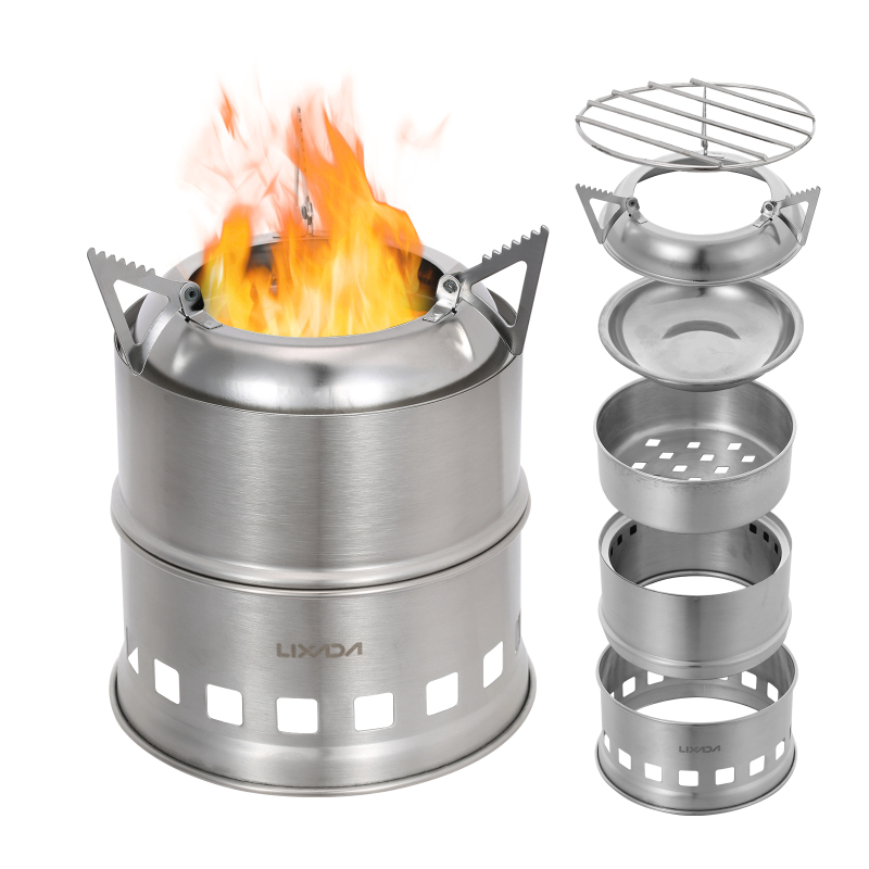 Lixada Stainless Steel Wood St - đánh giá và giá Camping Cooking Grate