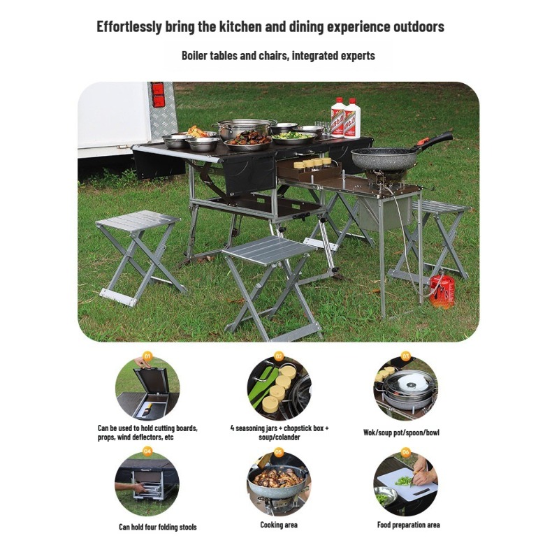 Outdoor Mobile Kitchen Portabl - đánh giá và giá Camping Cooking Equipment Electric