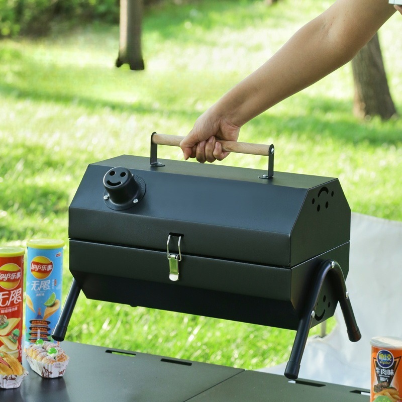 Carbon Steel Barbecue Grill Po - đánh giá và giá Camping Double Cooking Stove