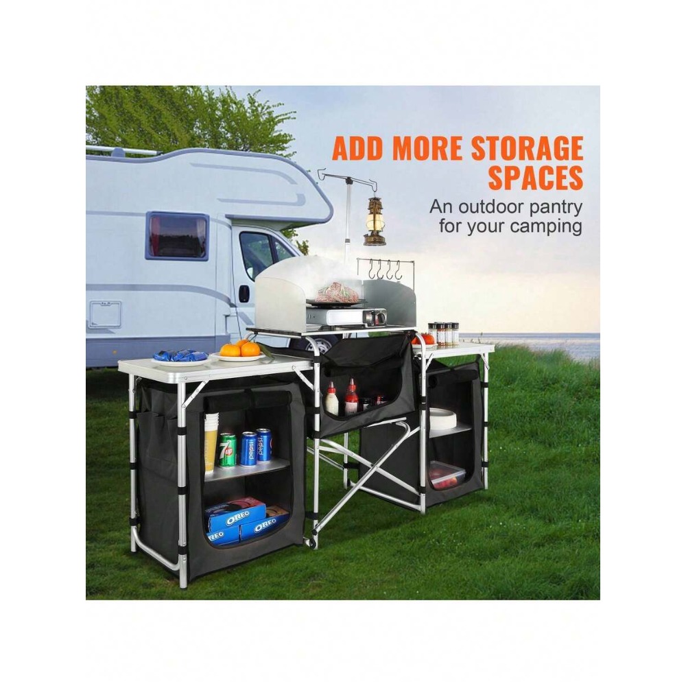 Folding Camping Kitchen Table  - đánh giá và giá Camping Cooking Must Haves