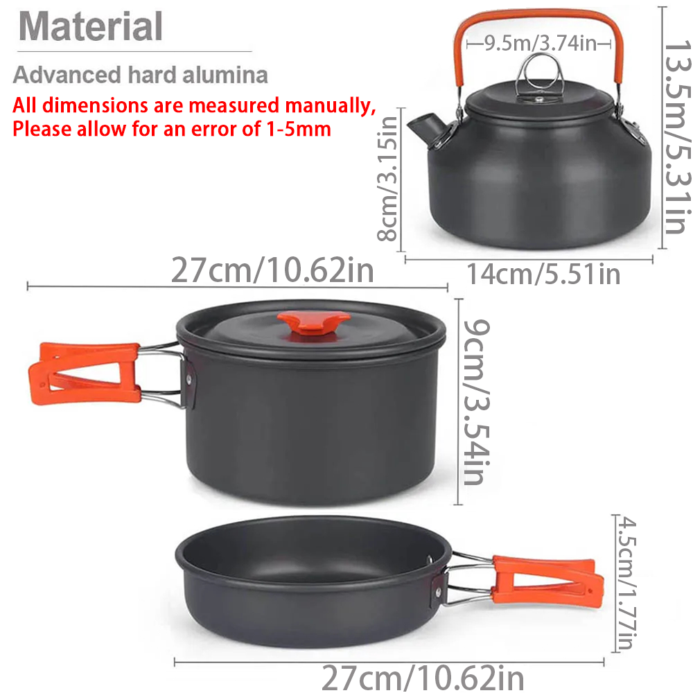 Cắm Trại Nồi Bộ Ngoài Trời Nhô - đánh giá và giá Camping Cooking Roll