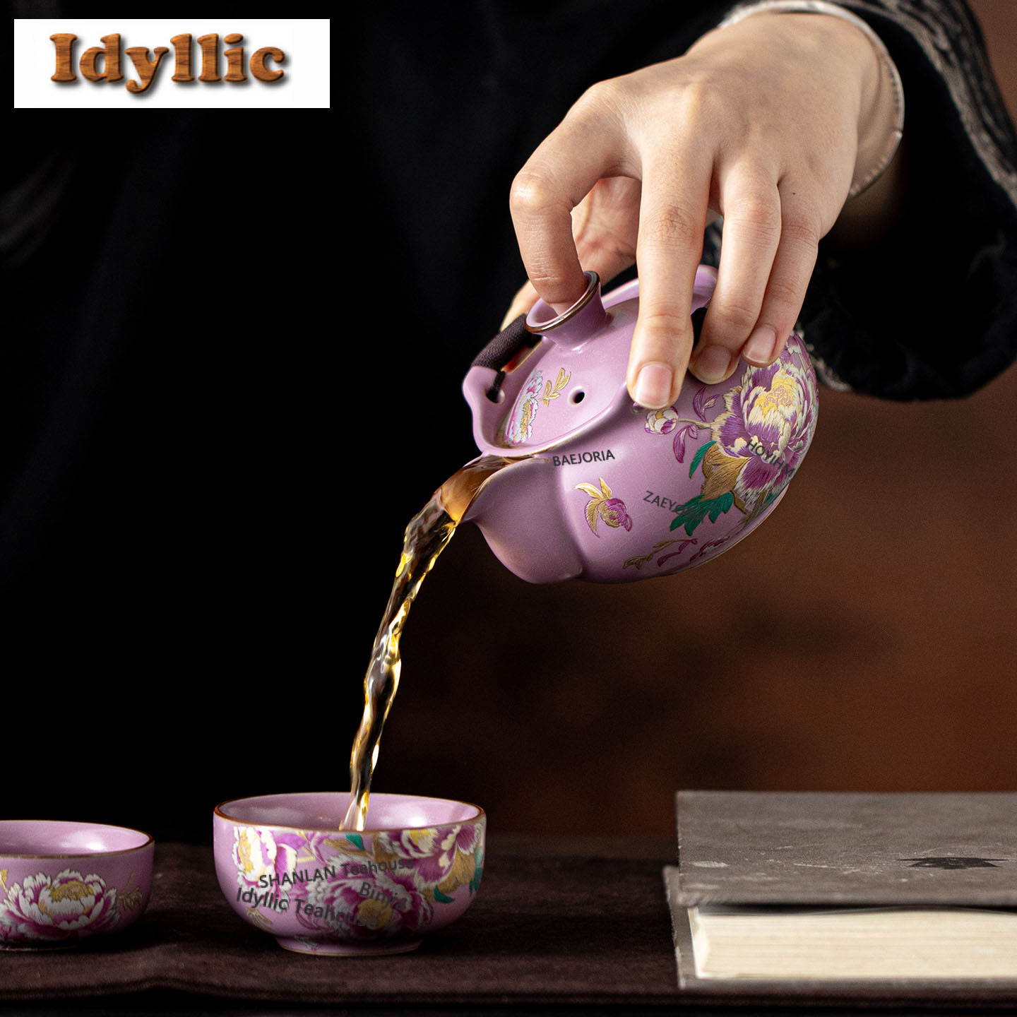 Purple Ru Peony Travel Tea Set - đánh giá và giá Japanese Camping Cooking