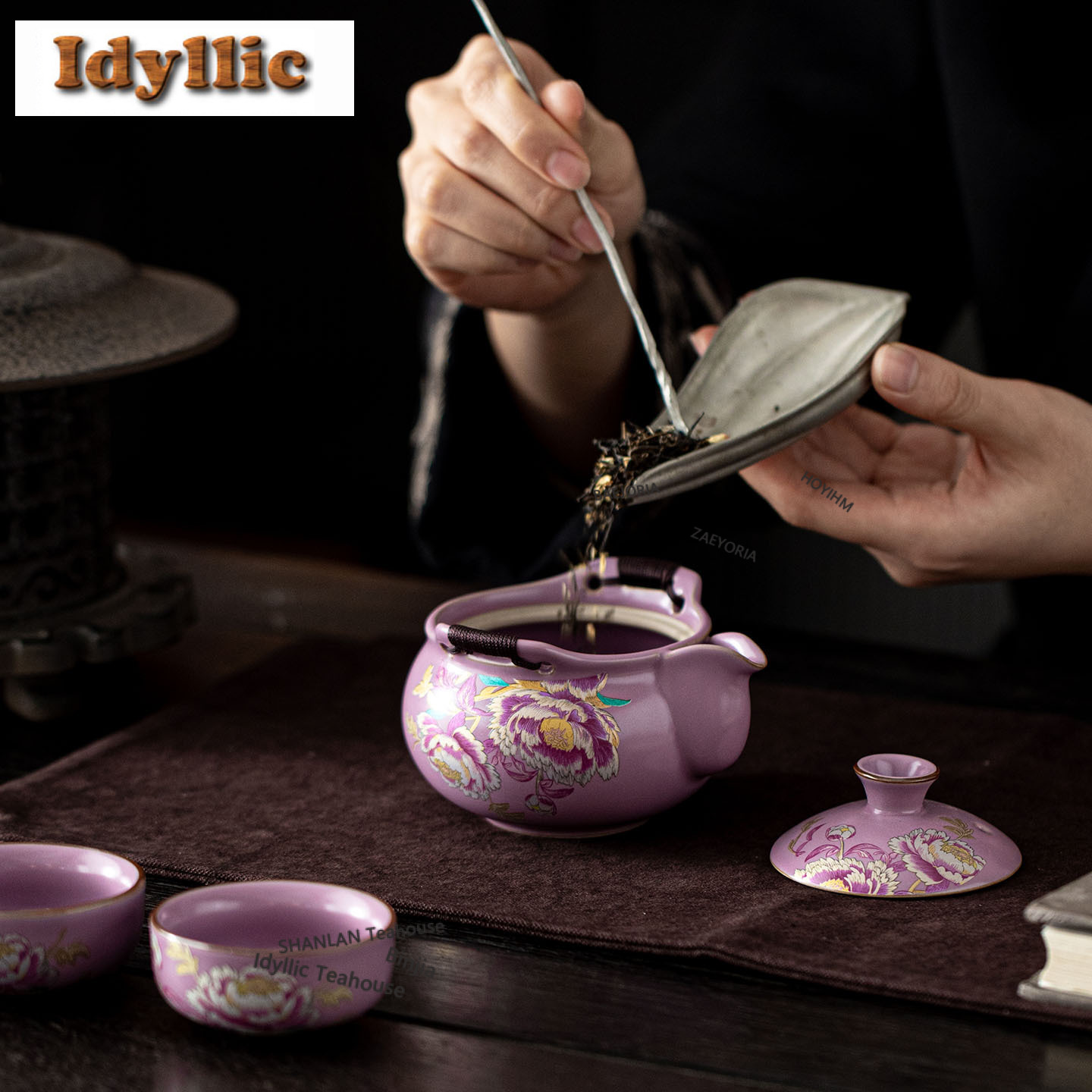 Purple Ru Peony Travel Tea Set - đánh giá và giá Japanese Camping Cooking