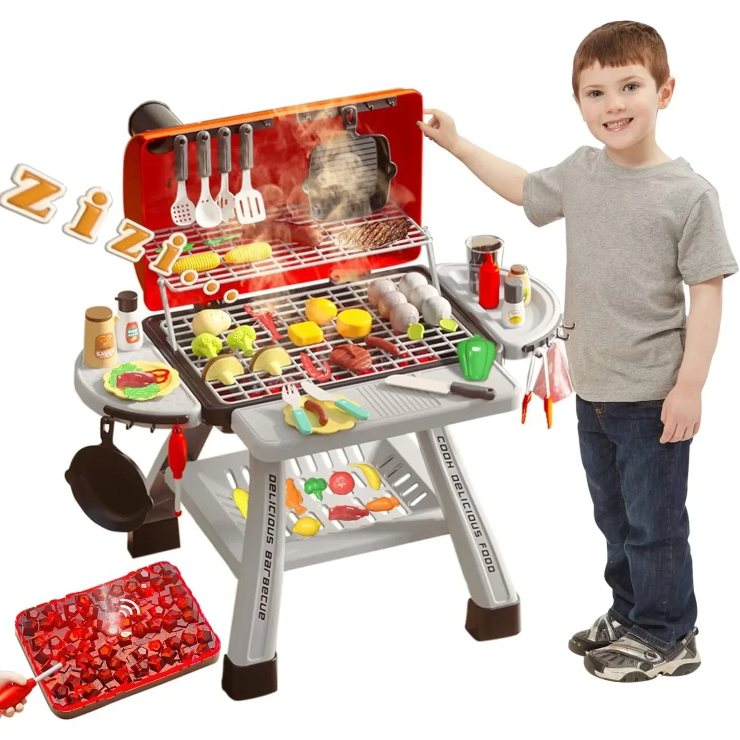 Barbecue Grill Toy Set Kids BB - đánh giá và giá Camping Cooking Kids