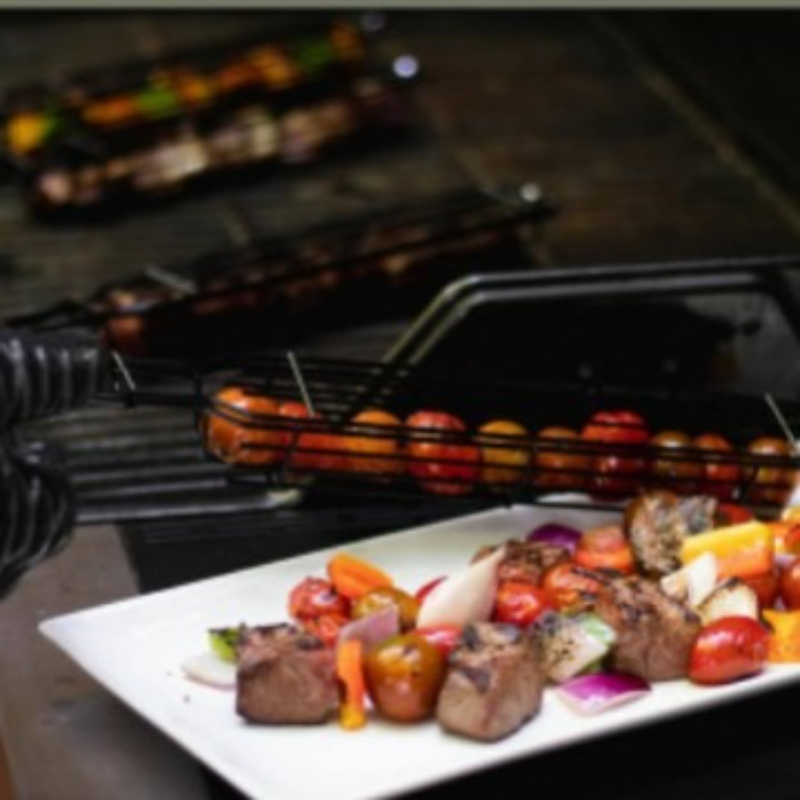 BBQ Grill Basket Portable Meat - đánh giá và giá Camping Cooking Vegetables