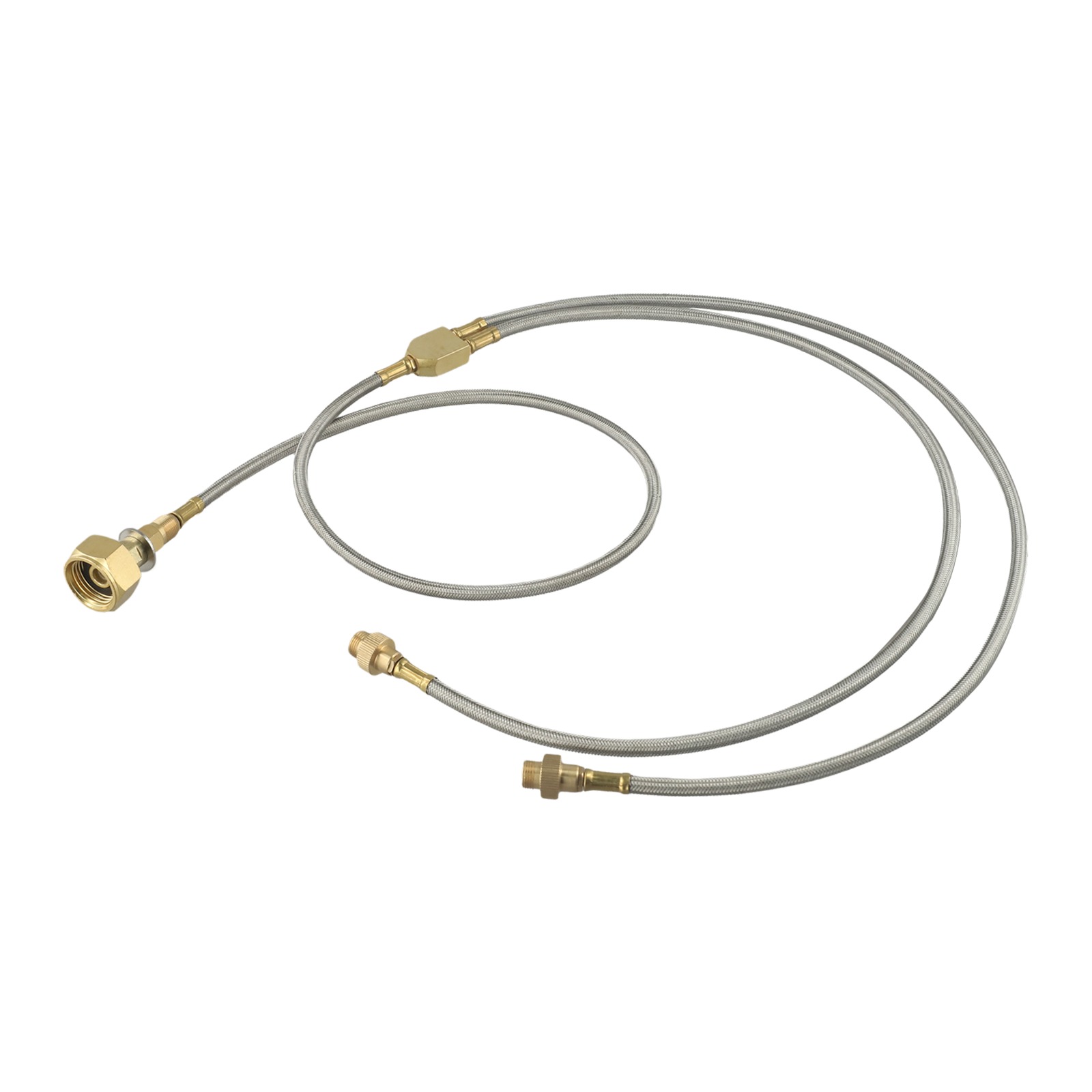 Double-Headed Brass Gas Line f - đánh giá và giá Camping Double Cooking Stove