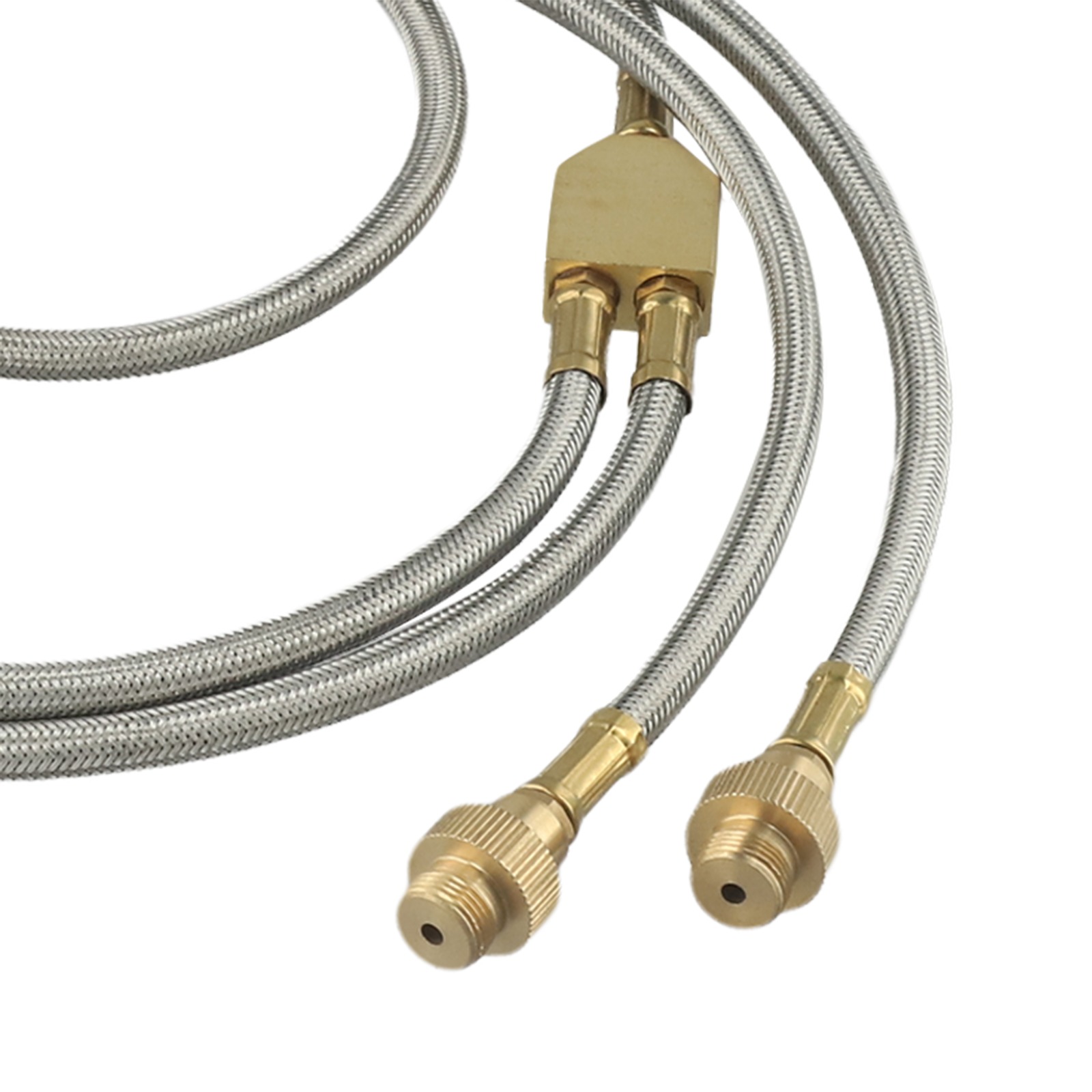Double-Headed Brass Gas Line f - đánh giá và giá Camping Double Cooking Stove