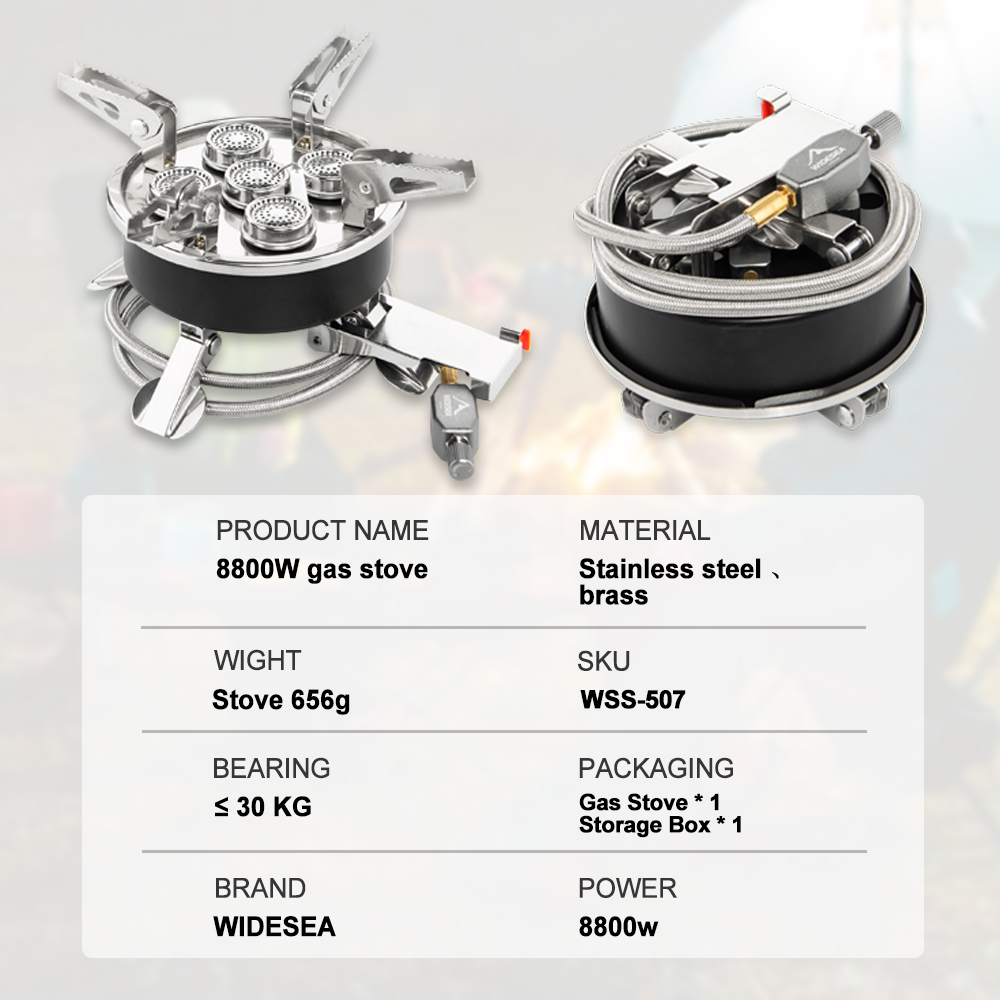 Widesea Camping 5in1 Gas Stove - đánh giá và giá Camping Cooking Grate