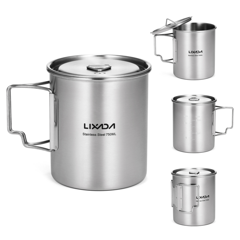 Lixada 750ml Cup Outdoor Stain - đánh giá và giá Camping Cooking Mesh