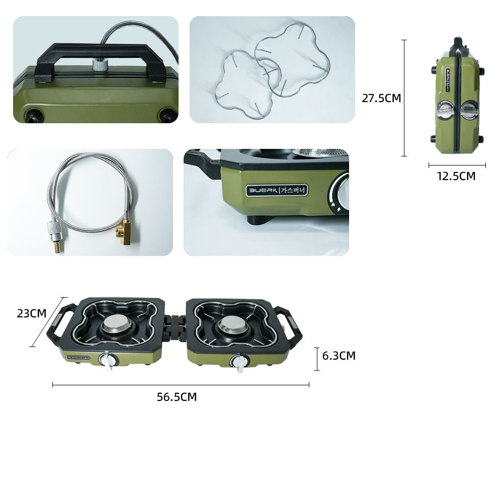 Camping Stove Double Burner Po - đánh giá và giá Camping Double Cooking Stove