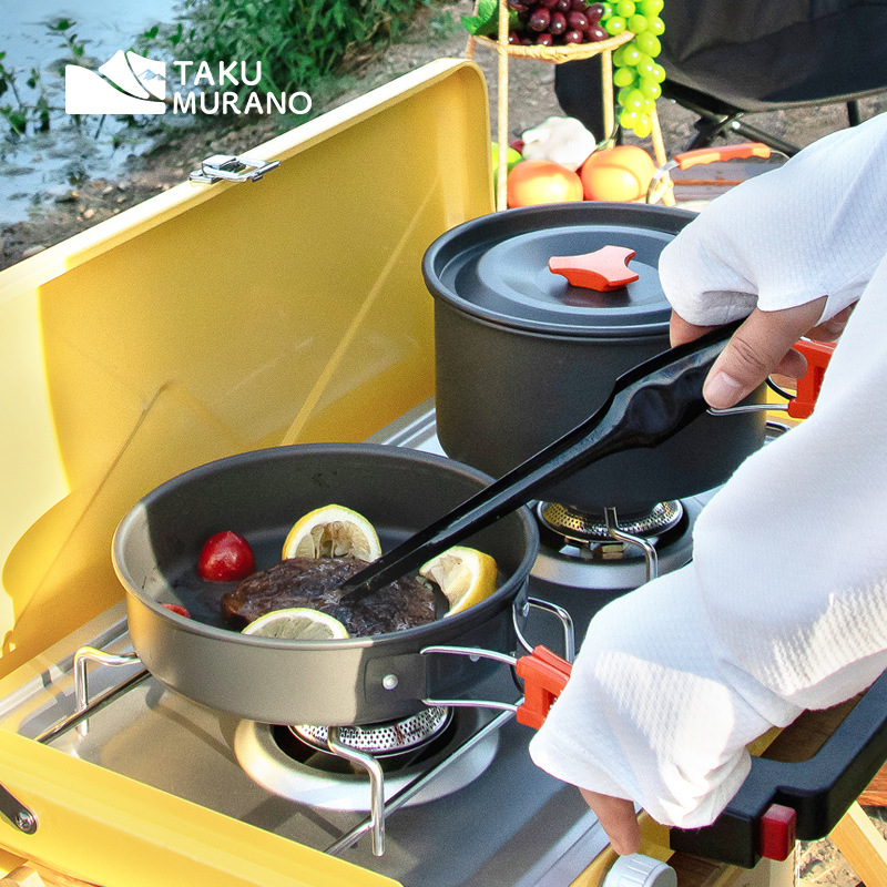 Camping Cookware Set Outdoor C - đánh giá và giá Camping Cooking Roll