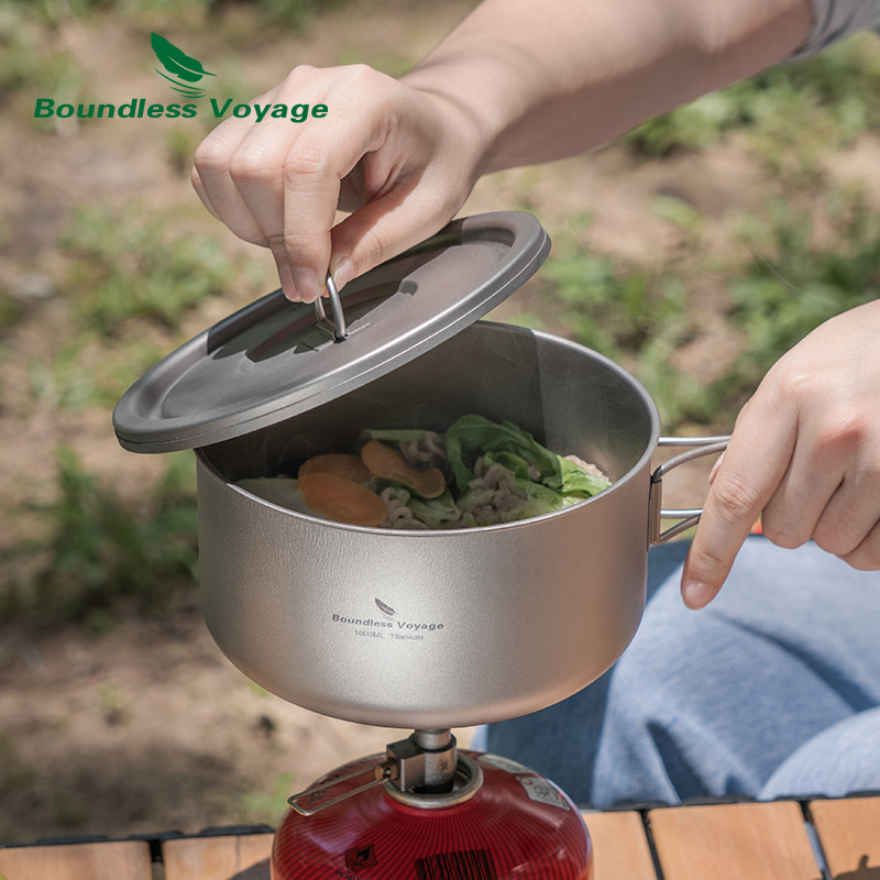 Boundless Voyage Titanium Camp - đánh giá và giá Camping Cooking Can