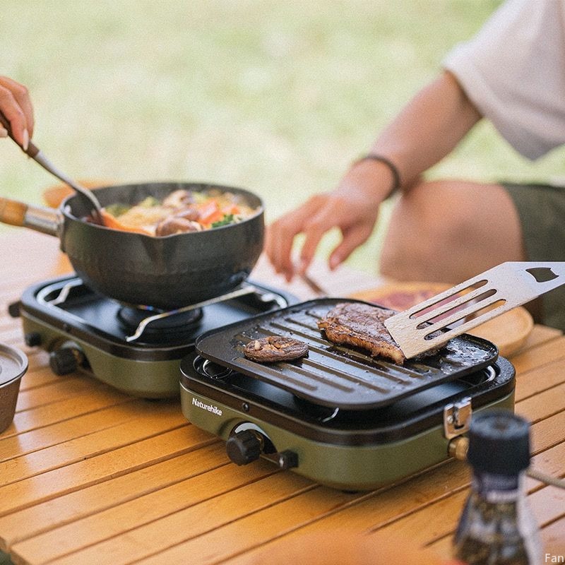 Naturehike Stove Folding Doubl - đánh giá và giá Camping Double Cooking Stove