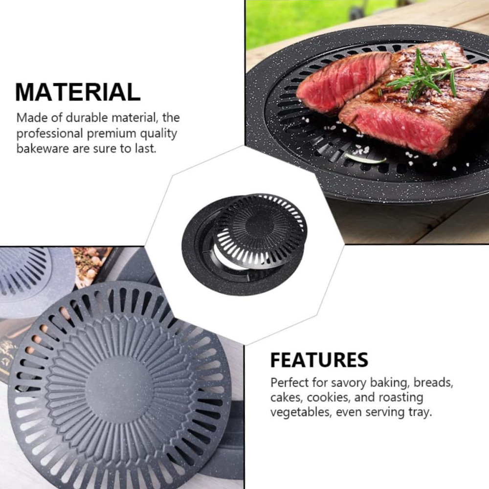 KOSUN Aluminum Grill Pan Round - đánh giá và giá Camping Cooking Vegetables