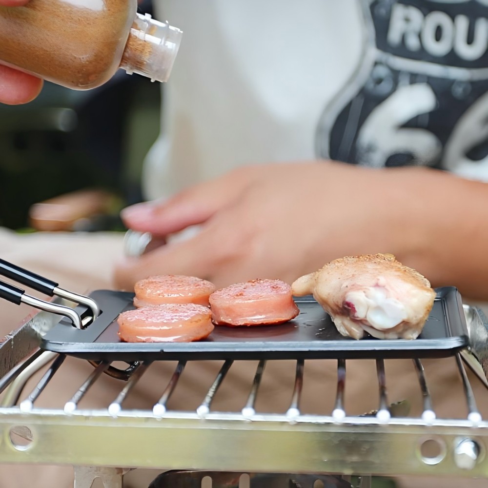 Camping Frying Pan Outdoor Por - đánh giá và giá Camping Cooking Tray